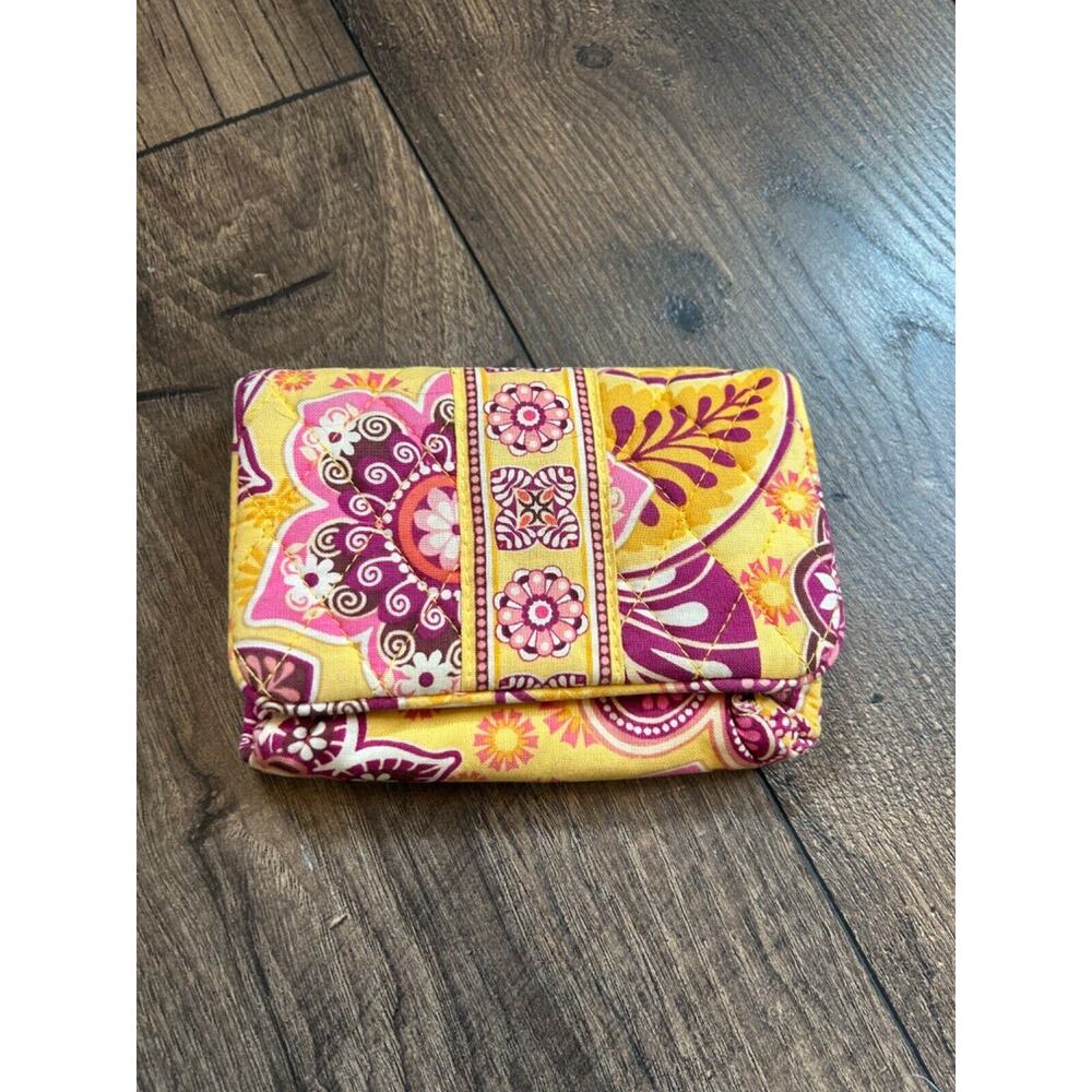 Vera Bradley ID Coin Purse in Bali Gold Retired
